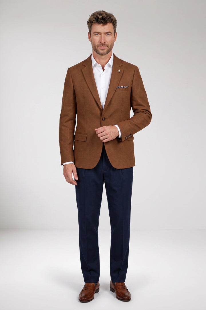 Giordano Roberto Luxury Wool Colbert - Beige