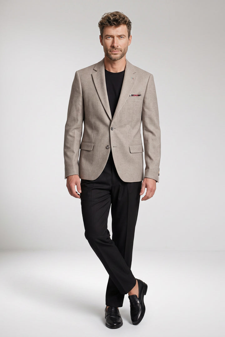 Giordano Roberto Luxury Wool Colbert - Grijs
