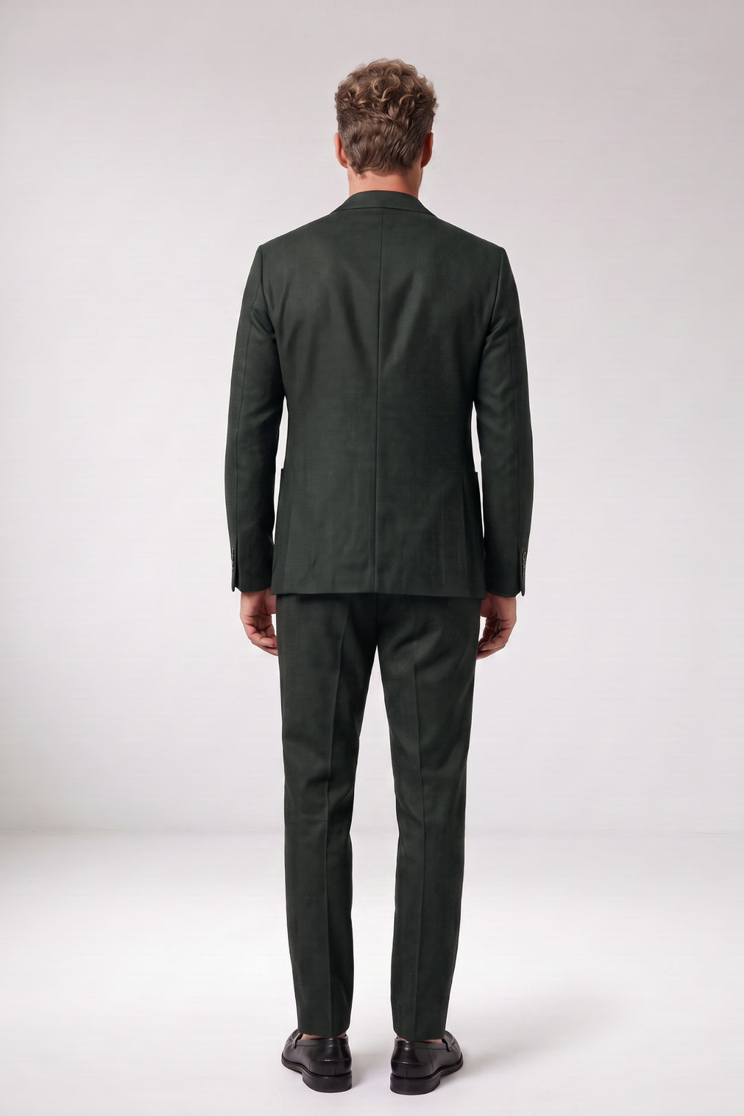 Giordano Pietro Printed Wooltouch Colbert - Groen