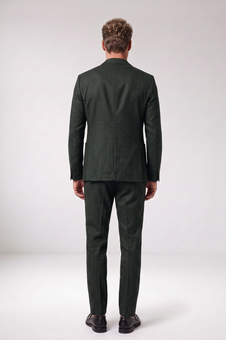 Giordano Pietro Printed Wooltouch Colbert - Groen