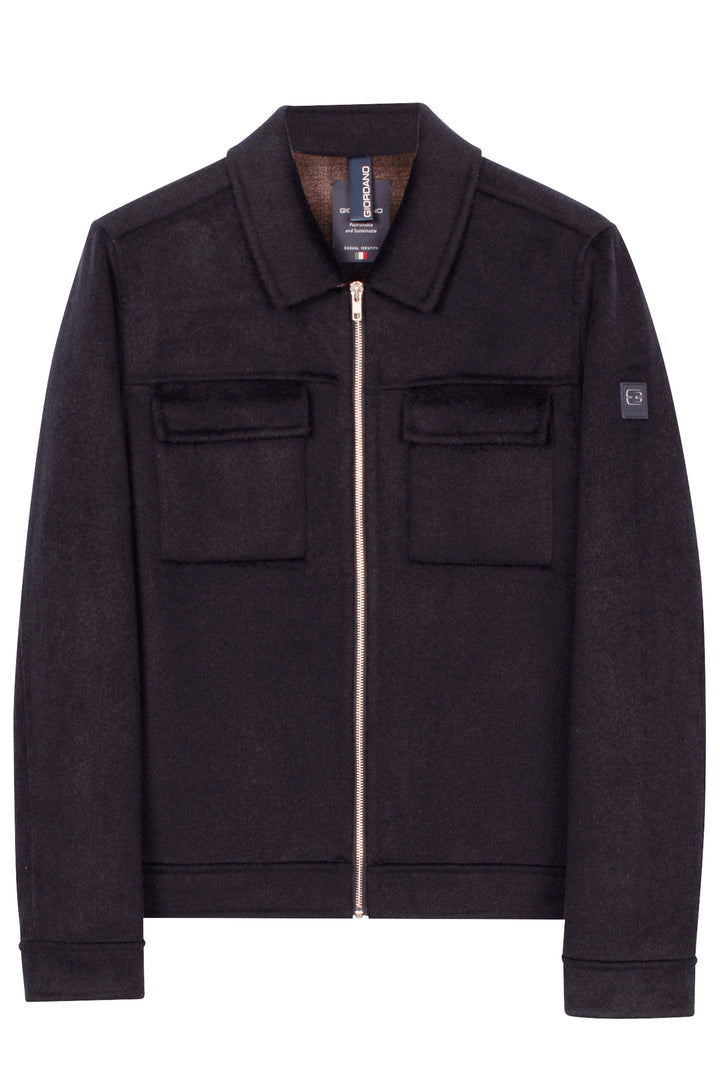 Reggio Soft Wol Jas - Blauw
