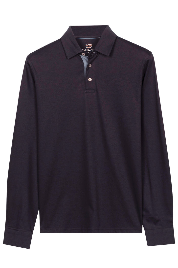 Luke Liquid Cotton Polo - Blauw