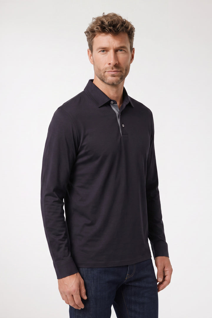 Luke Liquid Cotton Polo - Blauw