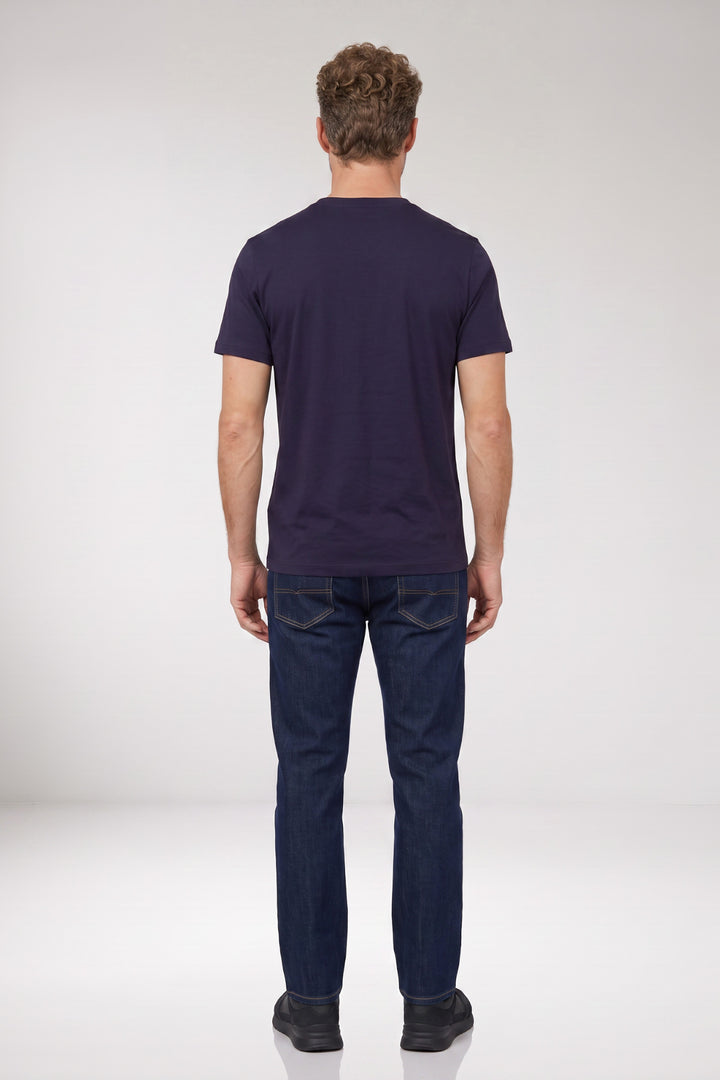 Luca Liquid Cotton T-shirt - Donkerblauw