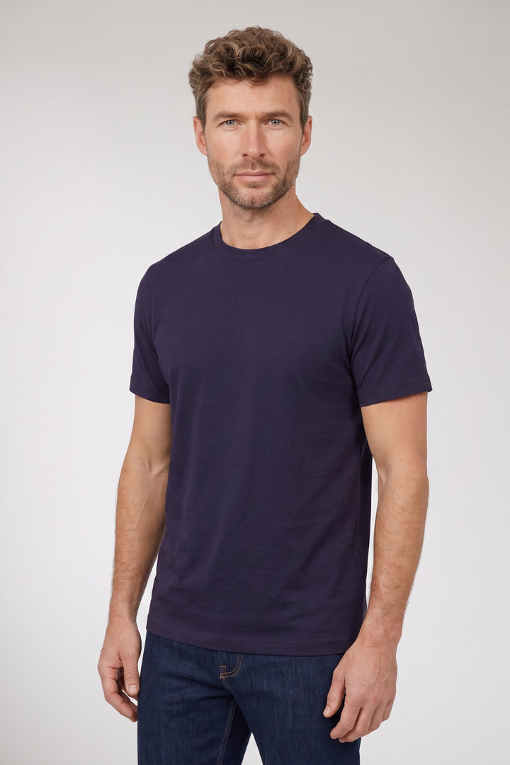 Luca Liquid Cotton T-shirt - Donkerblauw