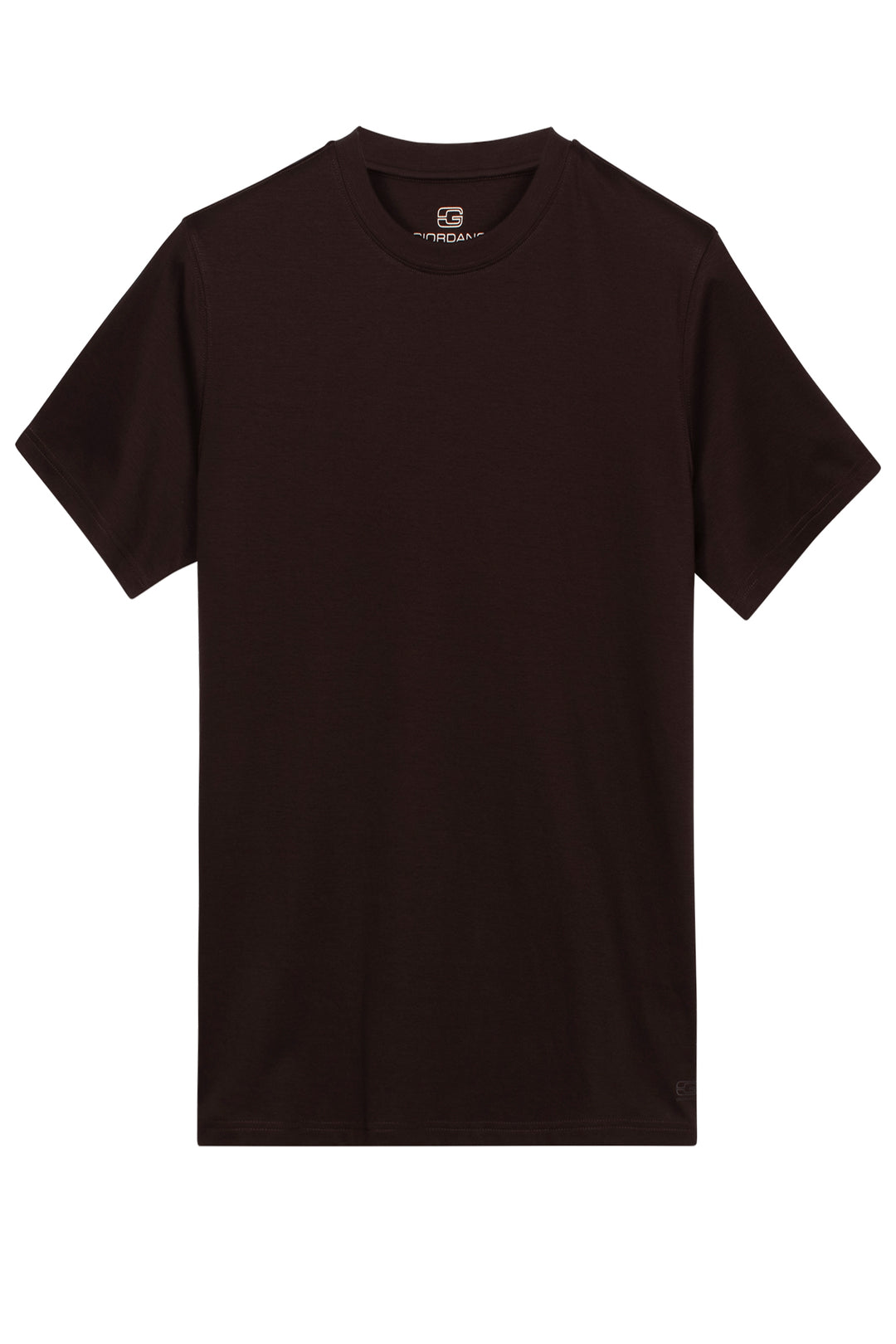 Giordano Luca Liquid Cotton T-shirt - Donkerbruin