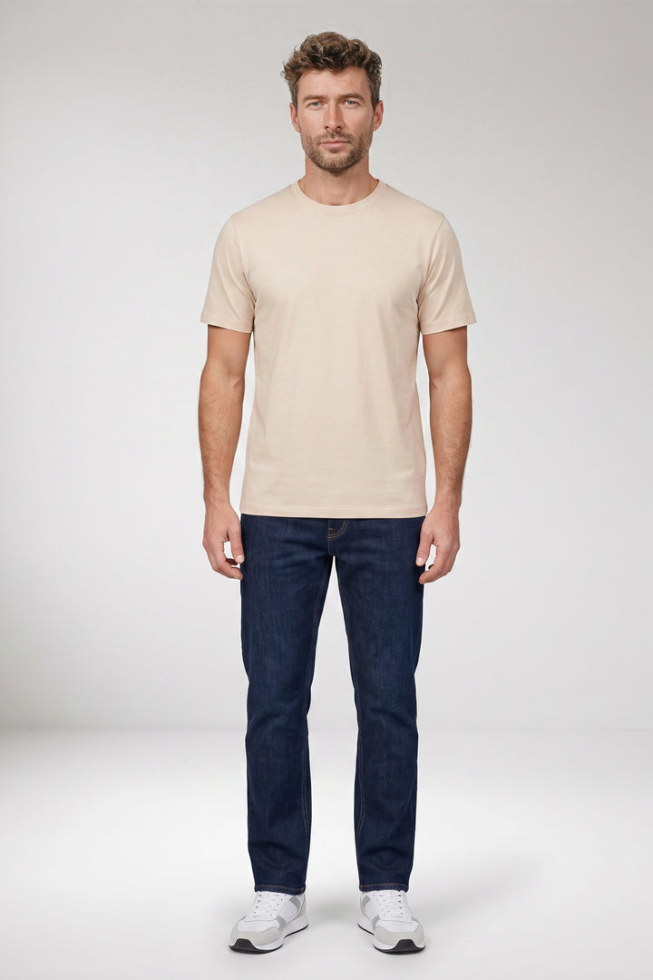 Luca Liquid Cotton T-shirt - Beige