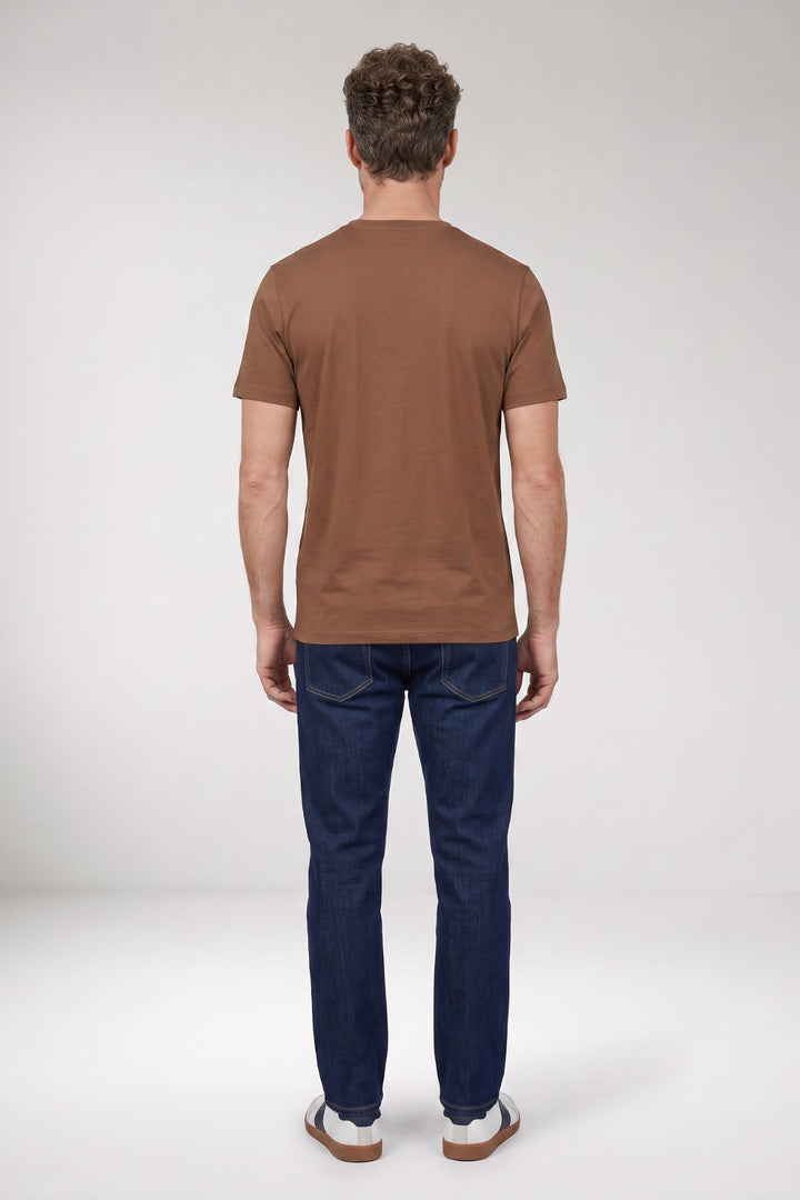 Giordano Luca Liquid Cotton T-shirt - Bruin