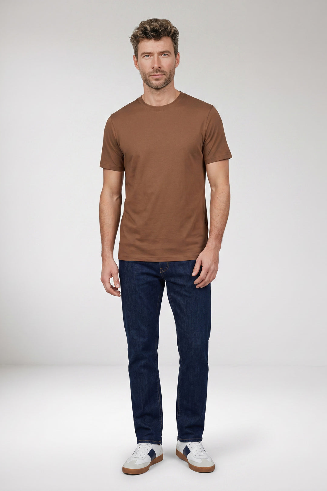 Giordano Luca Liquid Cotton T-shirt - Bruin