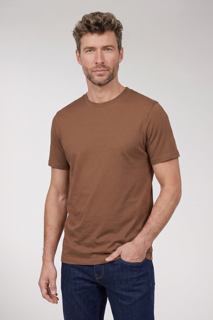 Giordano Luca Liquid Cotton T-shirt - Bruin
