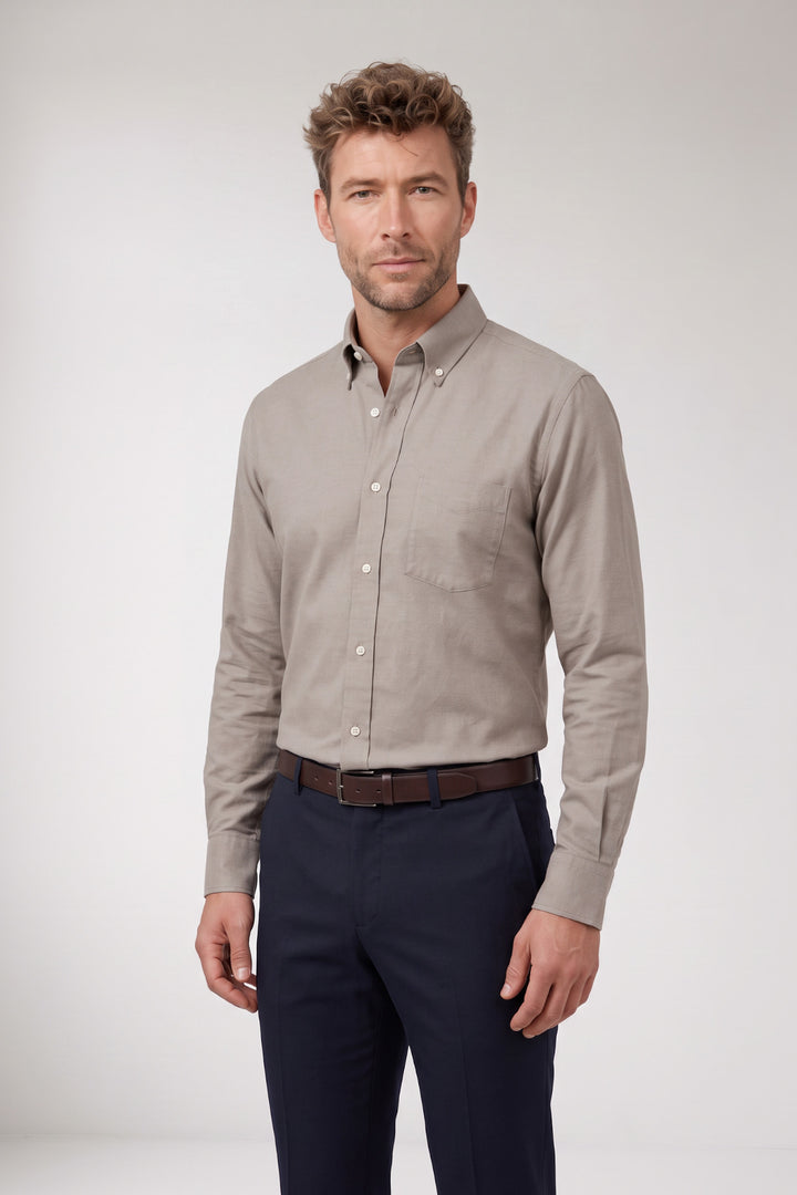 Loro Dynamic Flex Overhemd - Beige