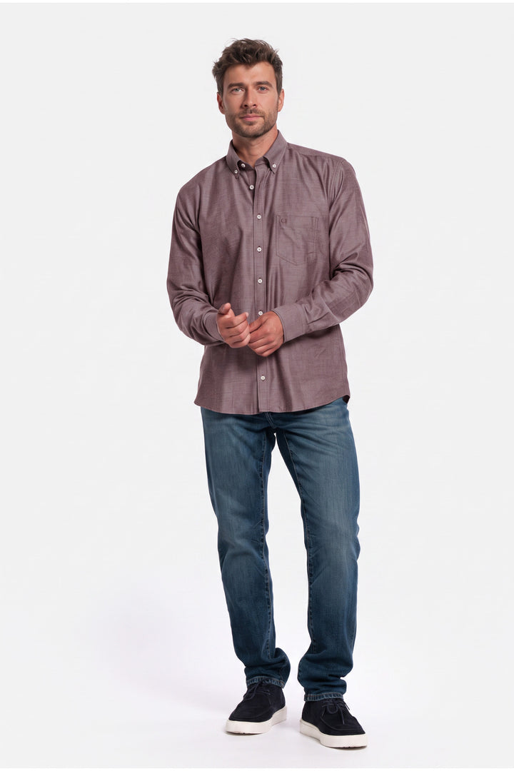 Giordano Dino Flanel Overhemd - Rood