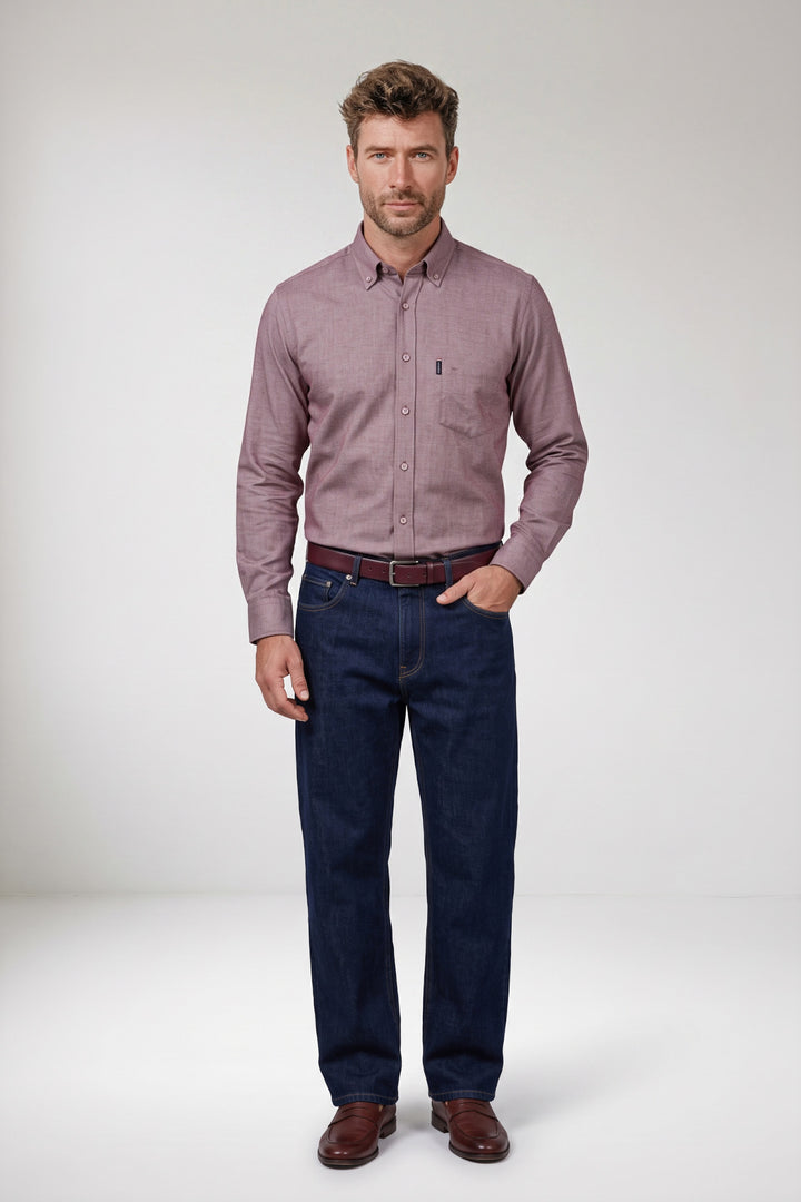 Dino Flanel Overhemd - Rood