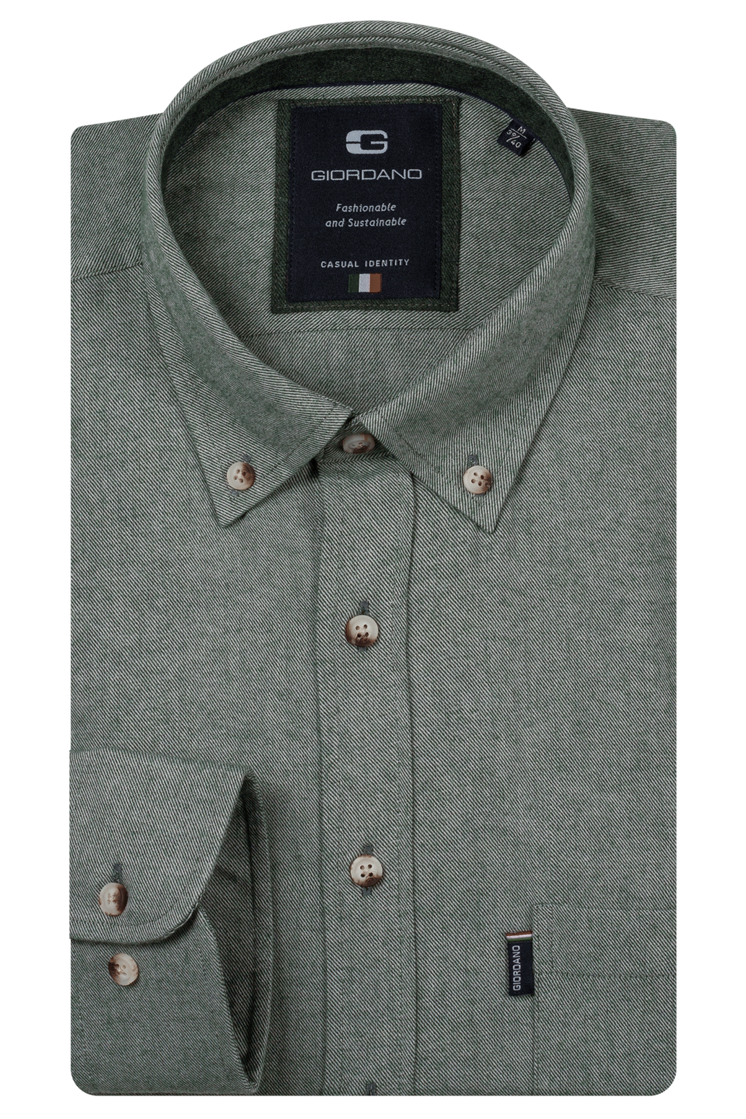 Dino Flanel Overhemd - Groen