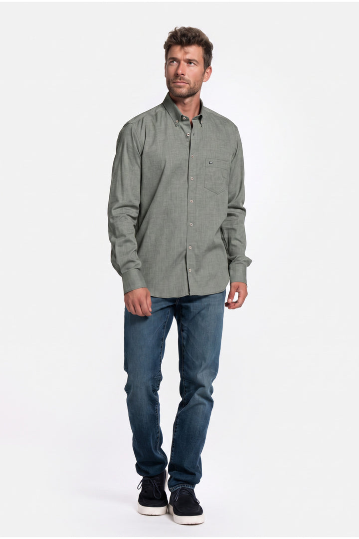 Dino Flanel Overhemd - Groen