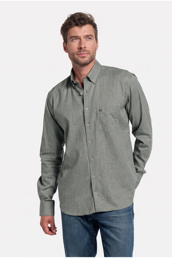 Dino Flanel Overhemd - Groen