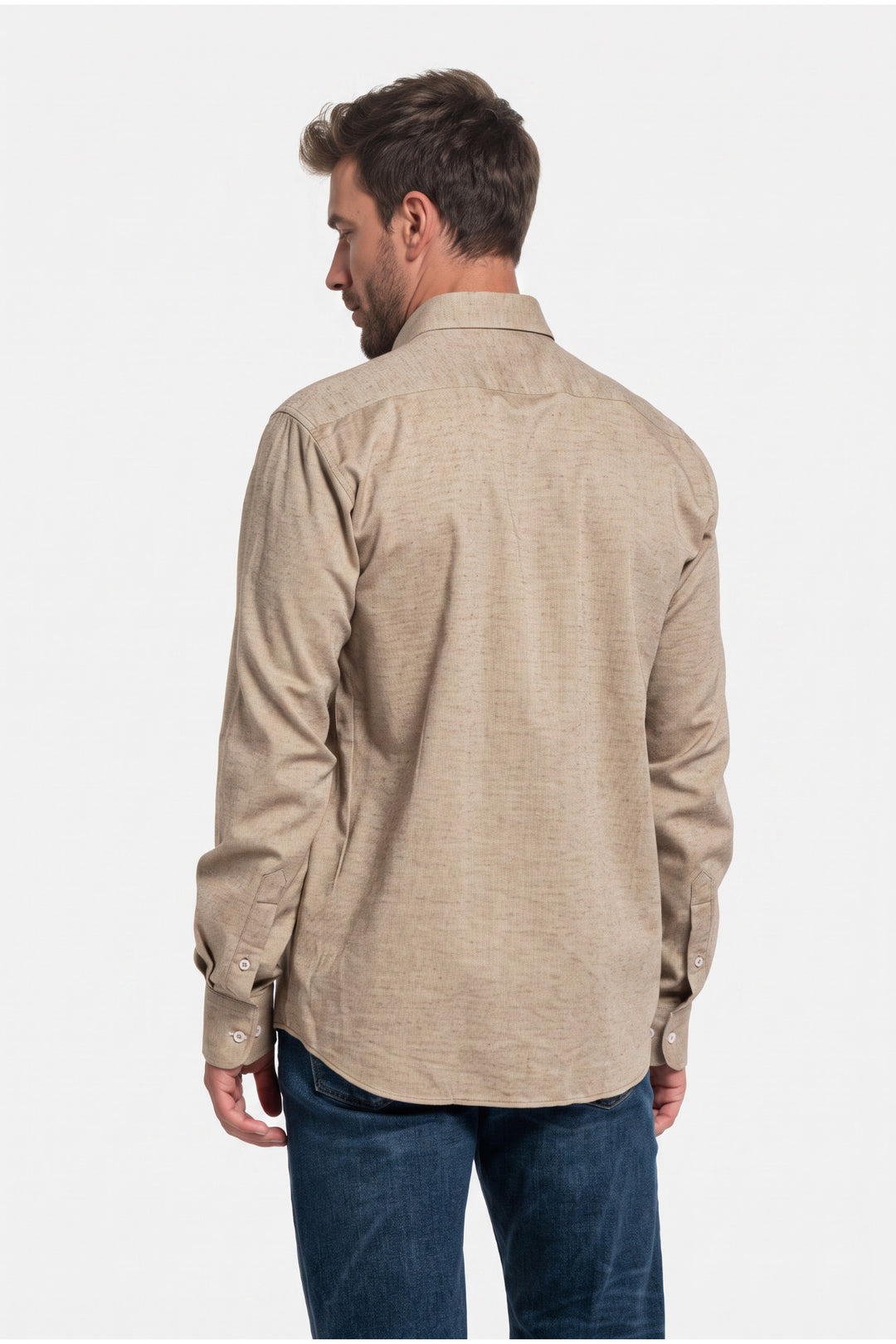Giordano Dino Flanel Overhemd - Beige