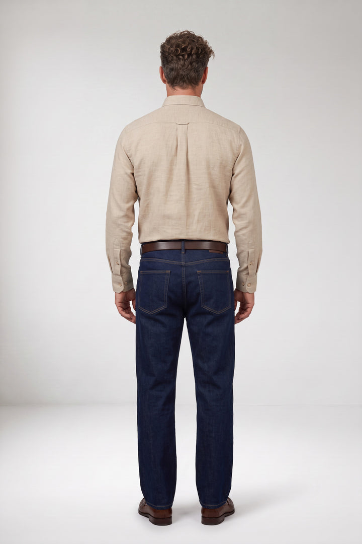 Dino Flanel Overhemd - Beige