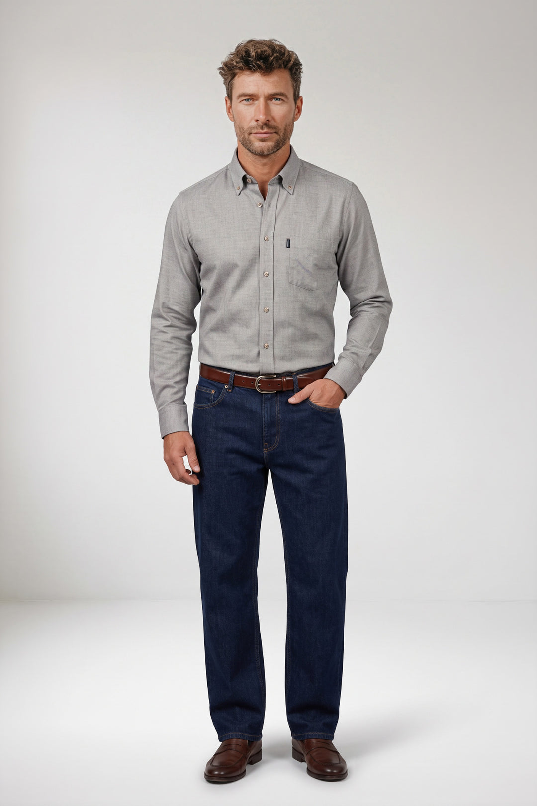 Dino Flanel Overhemd - Grijs
