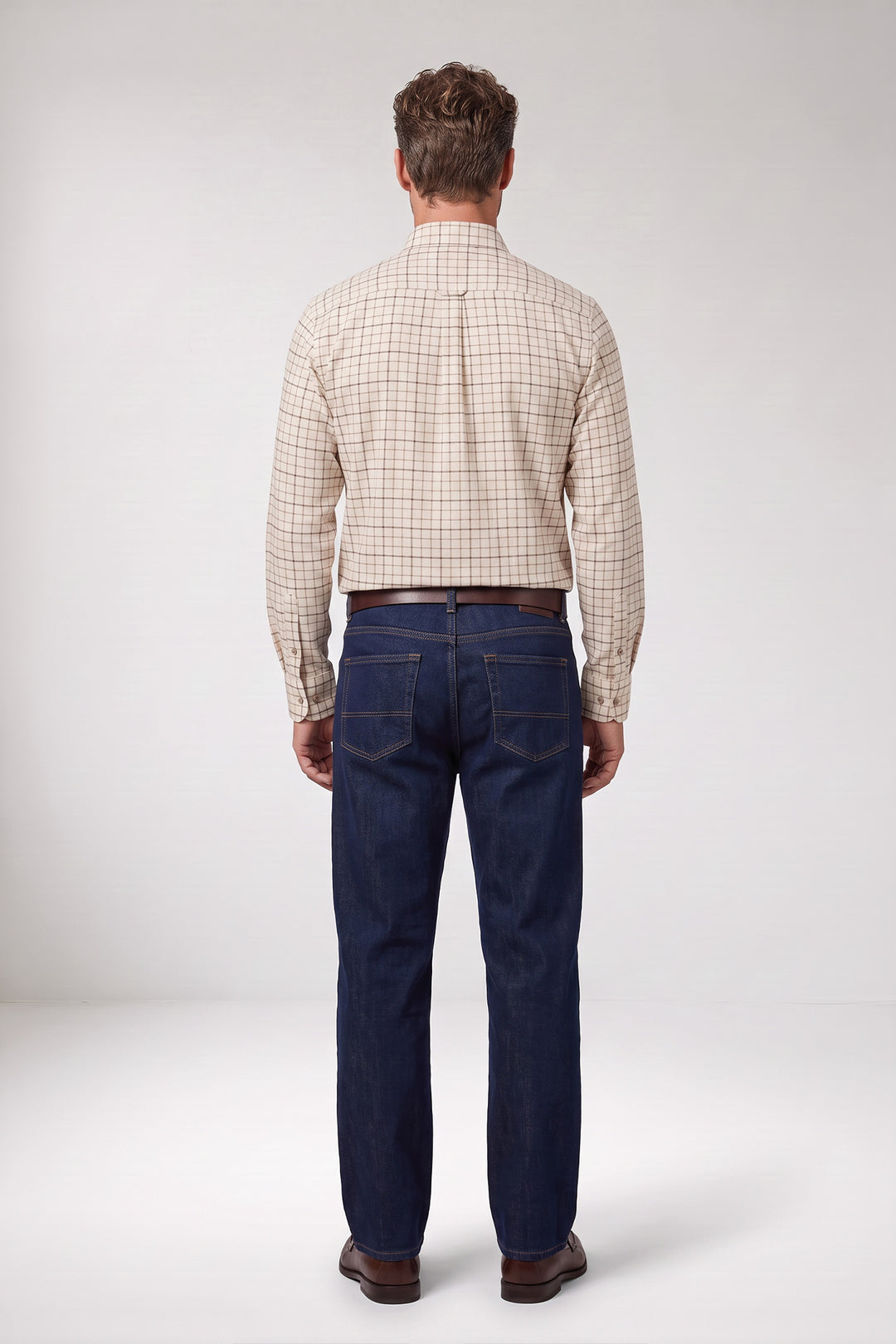 Dino Button Down Geruit Overhemd - Lichtgroen