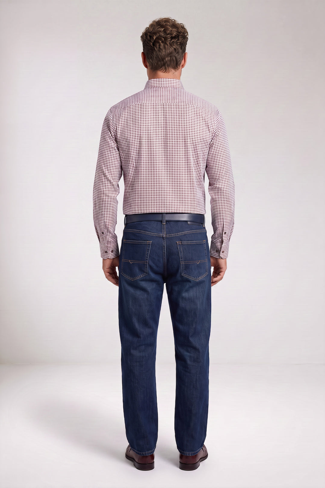 Dino Twill Geruit Overhemd - Rood