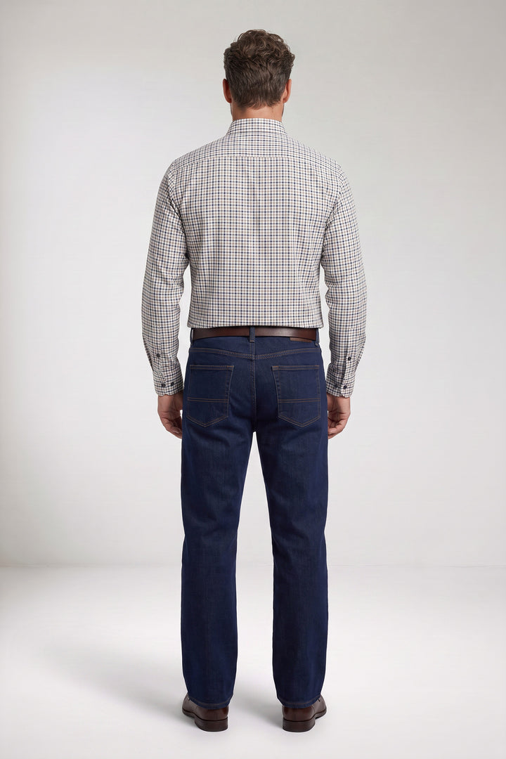Dino Twill Geruit Overhemd - Blauw
