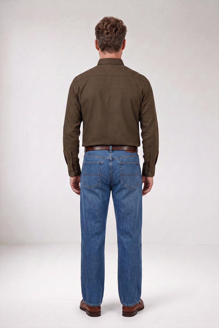 Dino Houndstooth Overhemd - Groen