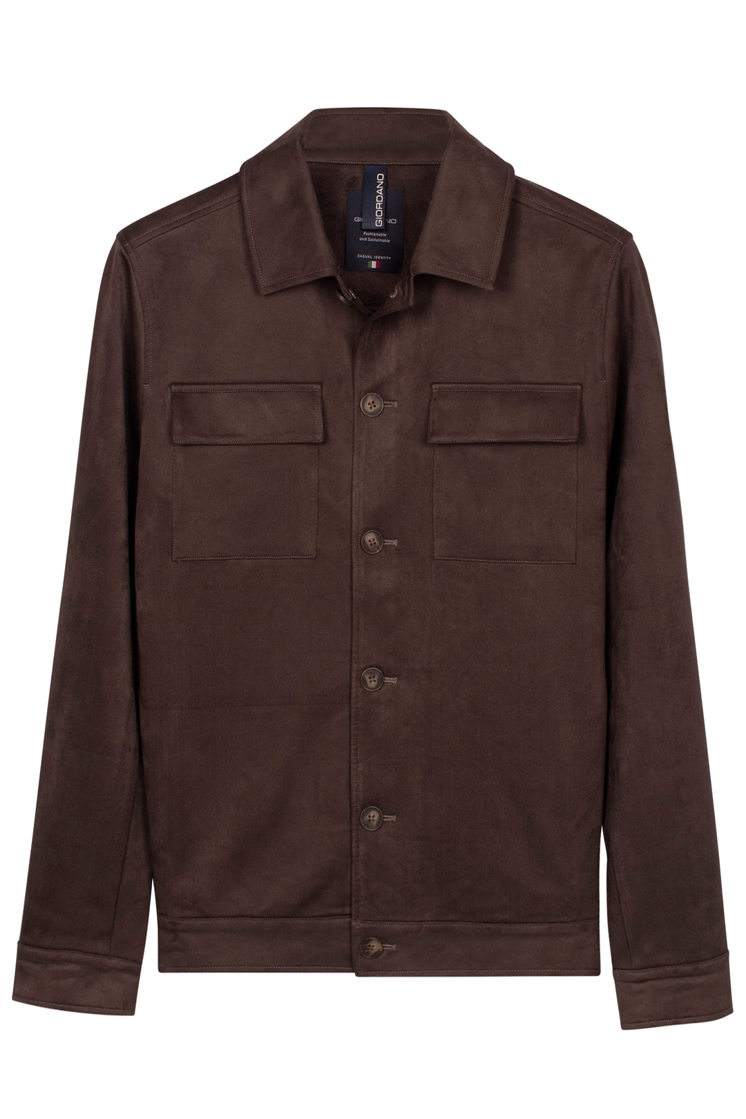 Romio Suedine Overshirt - Camel