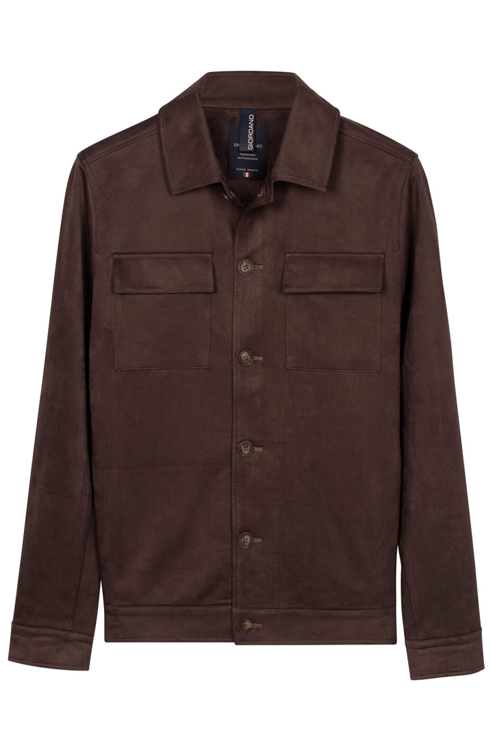 Romio Suedine Overshirt - Camel