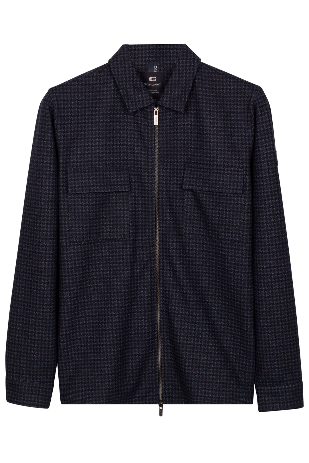 Carissio Houndstooth Overshirt - Blauw