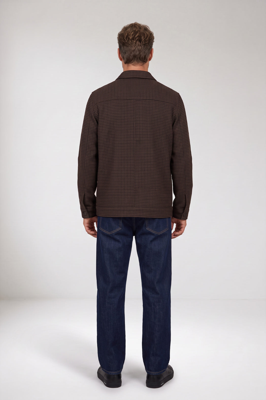 Carissio Houndstooth Overshirt - Bruin