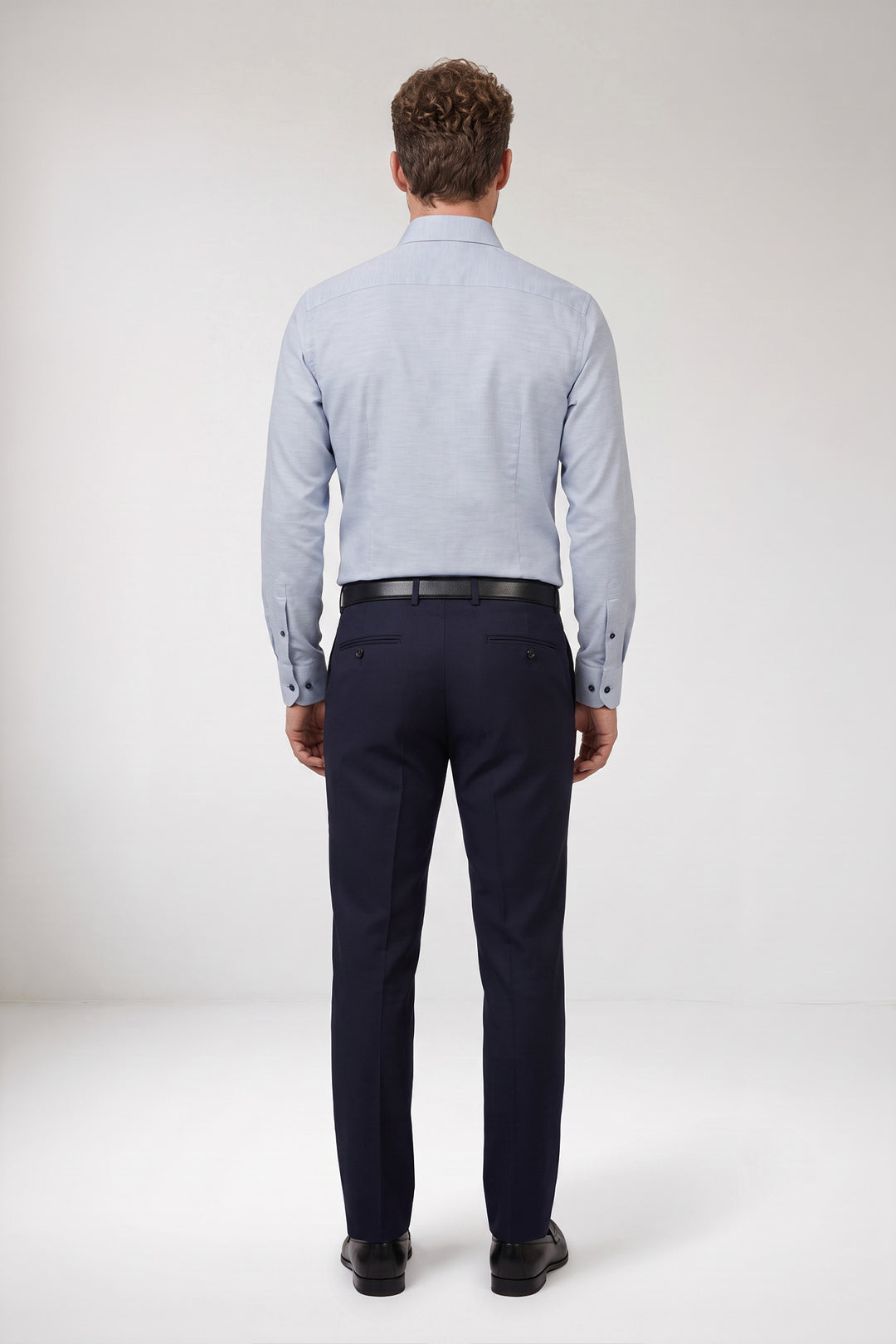 Belmonte Button Under Oxford Overhemd - Blauw