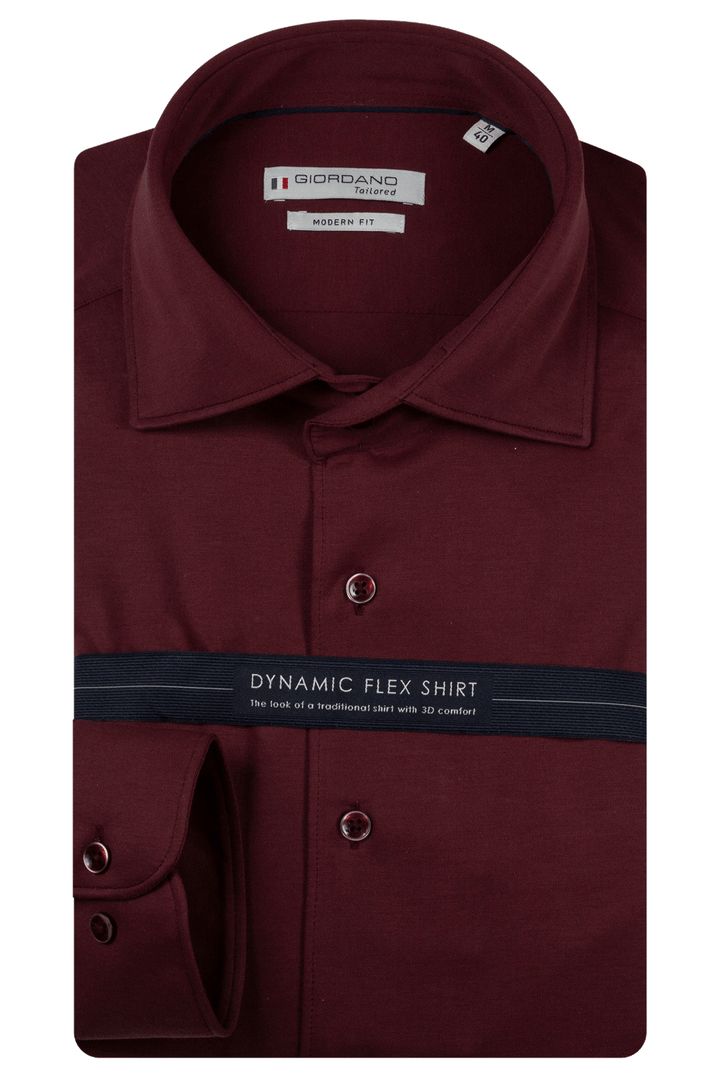 Bormio Dynamic Flex Overhemd - Bordeaux