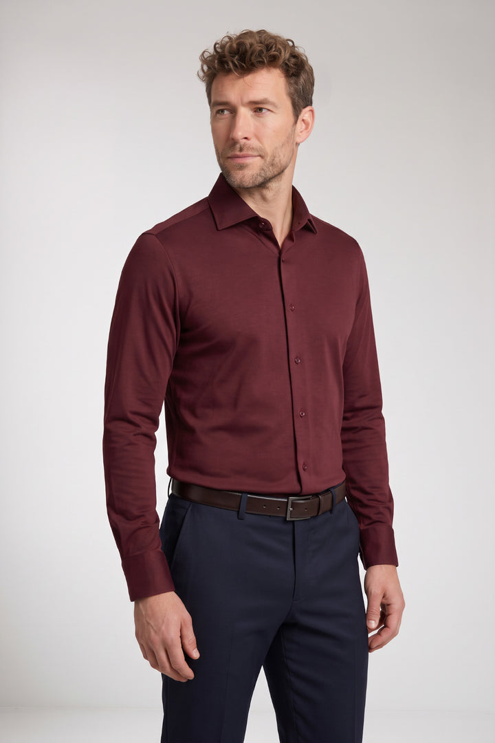 Bormio Dynamic Flex Overhemd - Bordeaux