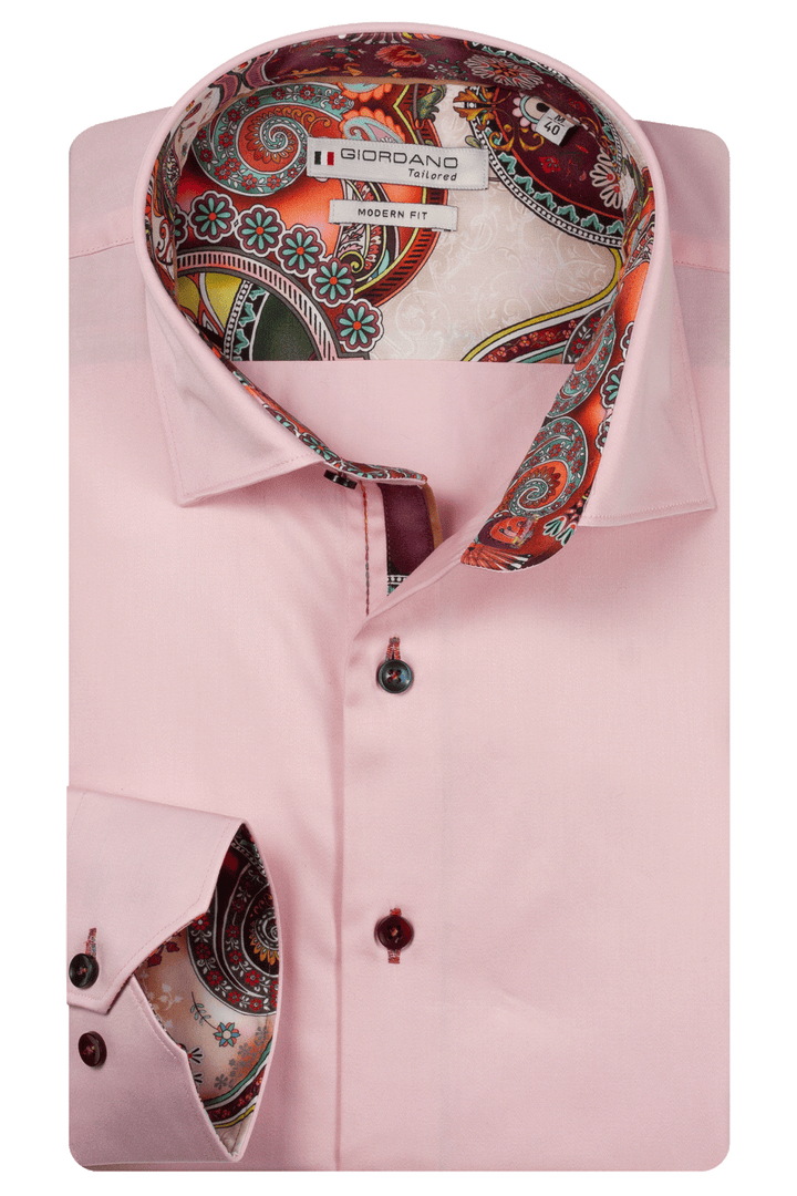 Maggiore Semi Cutaway Overhemd - Roze