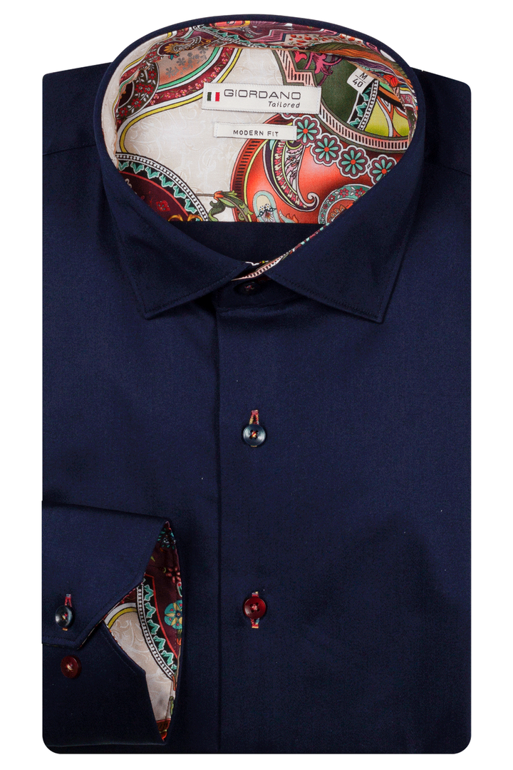 Maggiore Semi Cutaway Overhemd - Donkerblauw