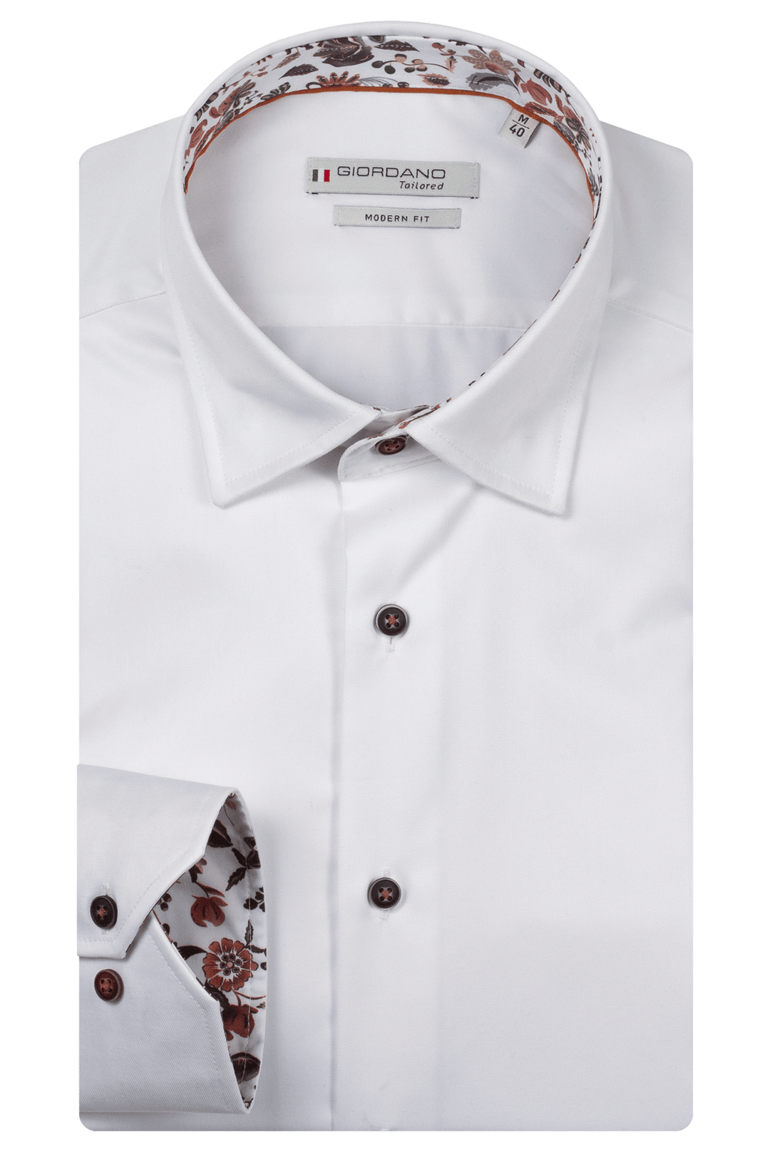 Belmonte Button Under Two-ply Overhemd - Wit