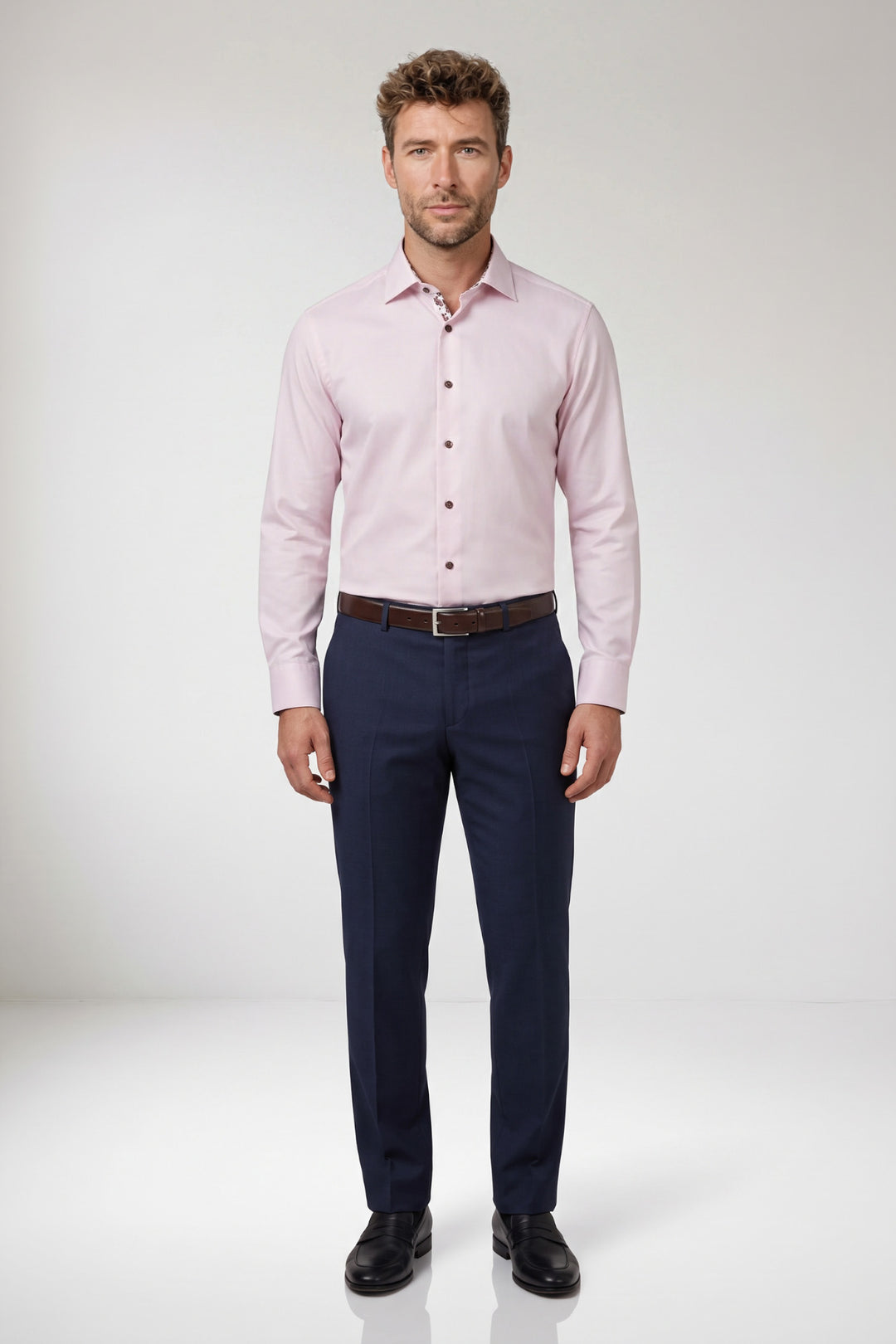 Belmonte Button Under Two-ply Overhemd - Roze