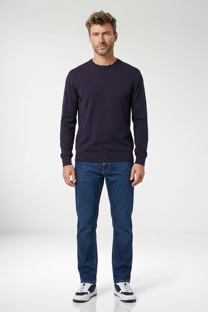 Treviso Tencel™ Lyocell Crewneck Pullover - Donkerblauw