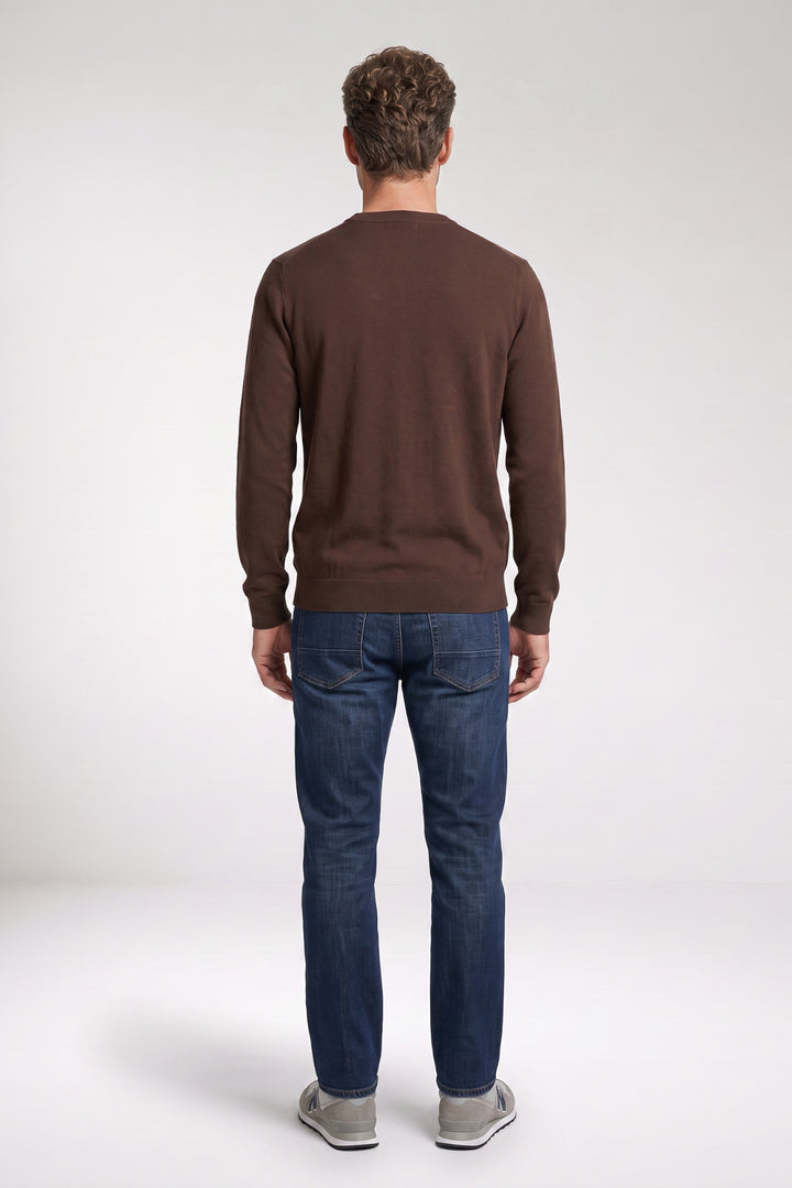 Treviso Tencel™ Lyocell Crewneck Pullover - Bruin