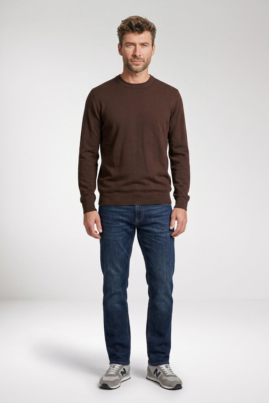Treviso Tencel™ Lyocell Crewneck Pullover - Bruin