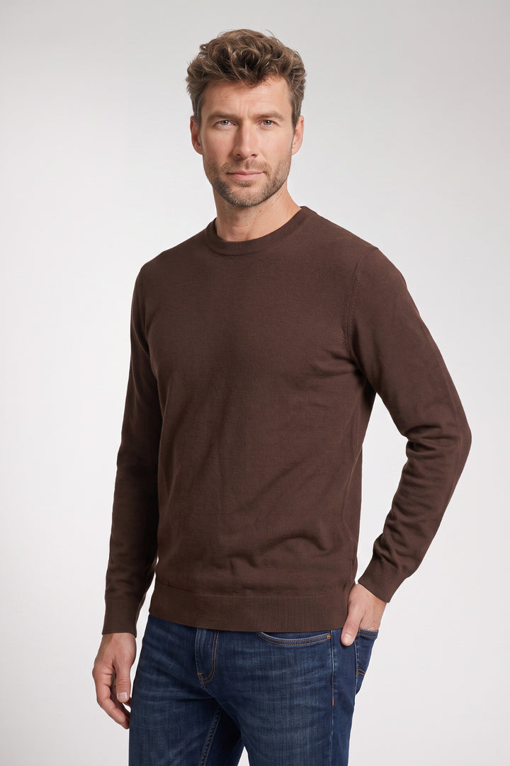 Treviso Tencel™ Lyocell Crewneck Pullover - Bruin