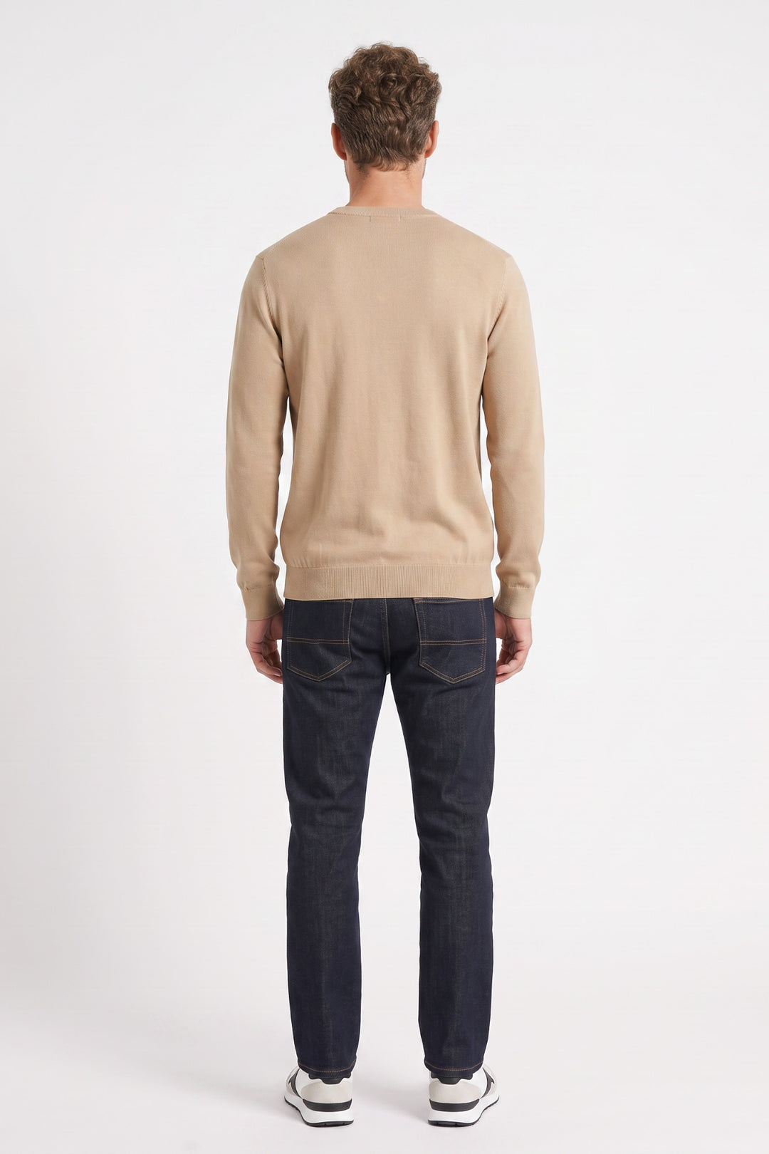 Treviso Tencel™ Lyocell Crewneck Pullover - Beige