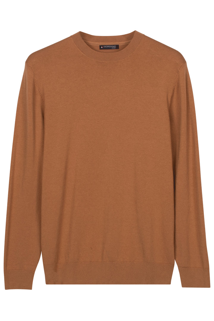 Treviso Tencel™ Lyocell Crewneck Pullover - Camel