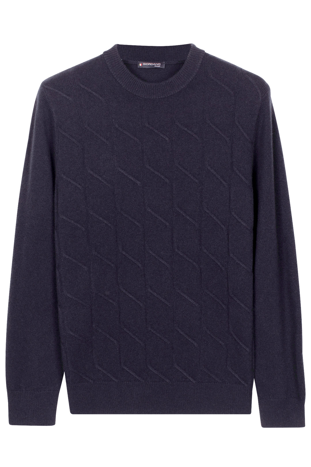 Ivrea Lamswollen Crewneck Pullover - Donkerblauw