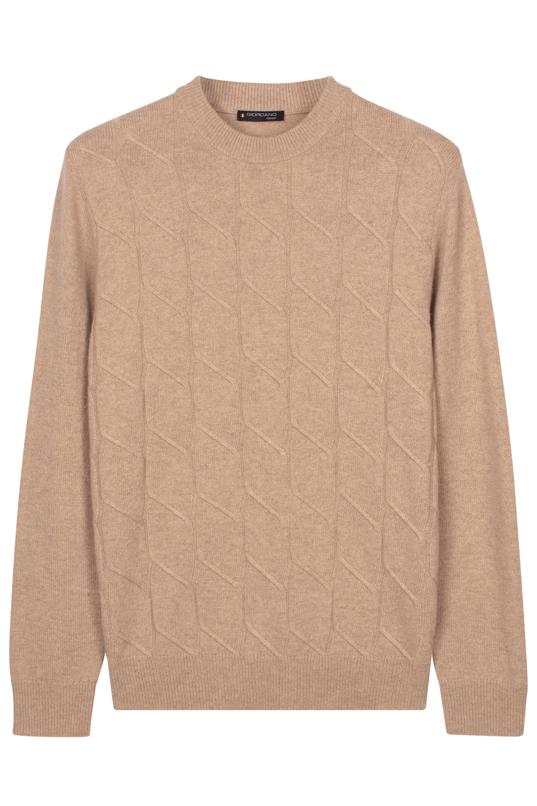 Ivrea Lamswollen Crewneck Pullover - Beige