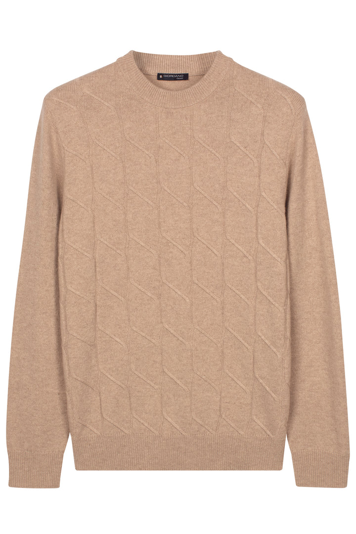 Ivrea Lamswollen Crewneck Pullover - Beige