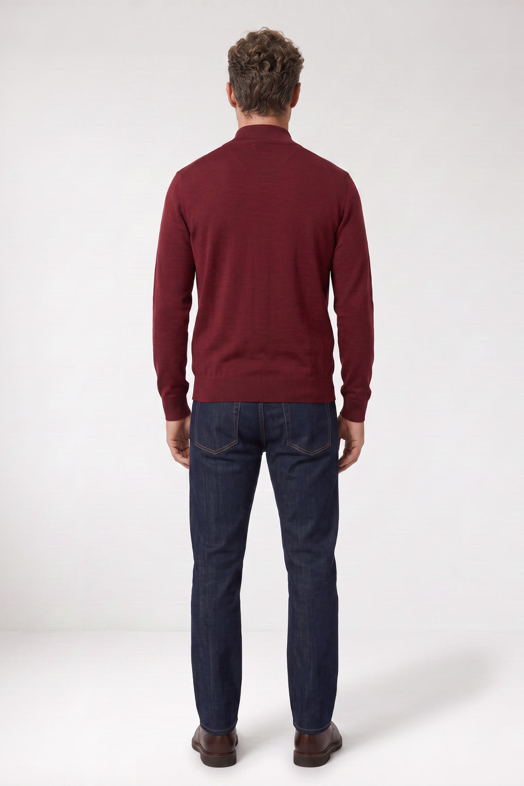 Veneto Tencel™ Lyocell Half Zip Pullover - Rood