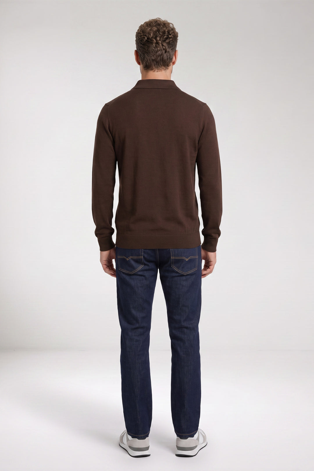 Triveso Tencel™ Lyocell Pullover - Bruin