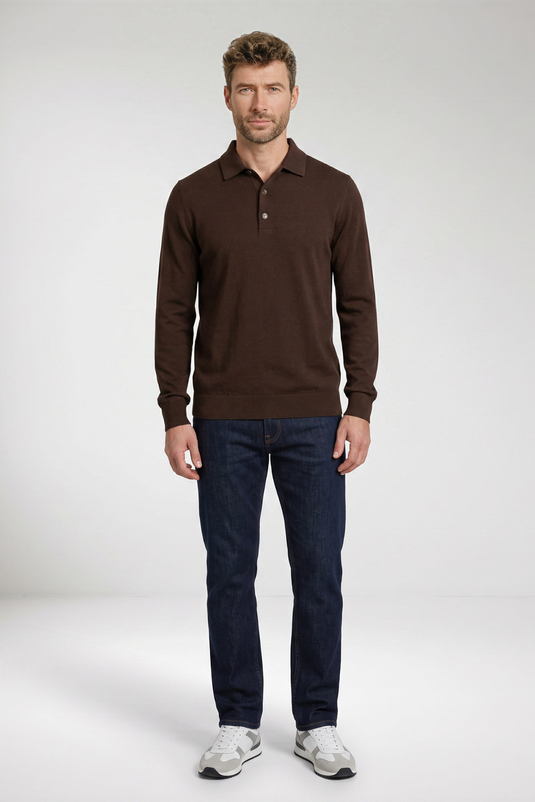 Triveso Tencel™ Lyocell Pullover - Bruin